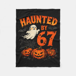 Halloween Haunted By 67 Funny Halloween Ghost Six  Fleece Blanket