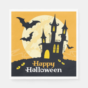 Halloween Haunted Castle Napkin