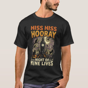 Halloween Haunted Cat Gathering T-Shirt