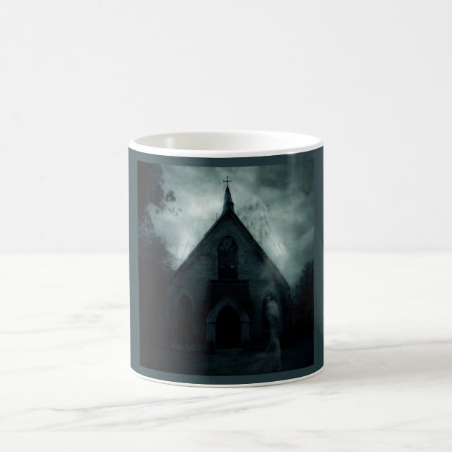 Halloween - Haunted Church 1 Coffee Mug (Center)