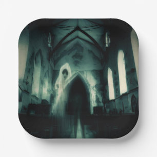 Halloween - Haunted Church 3 Paper Plate