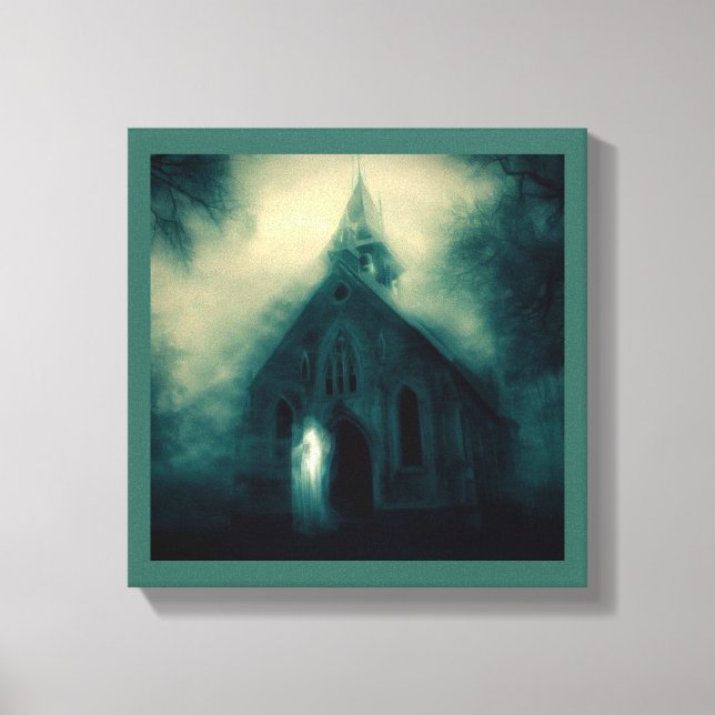 Halloween - Haunted Church 4 Canvas Print (Front)