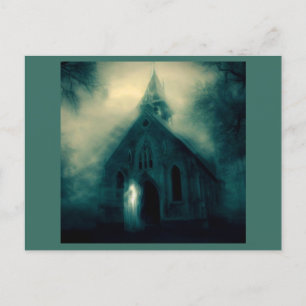 Halloween - Haunted Church 4 Postcard