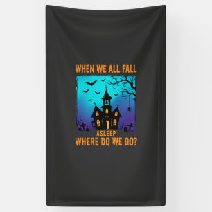 Halloween Haunted Church Where Do We Go Banner