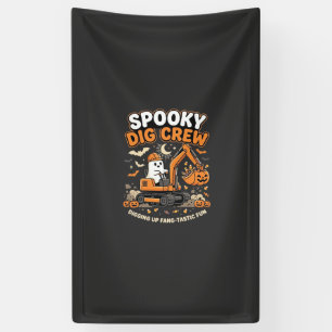 Halloween Haunted Dig Crew Banner