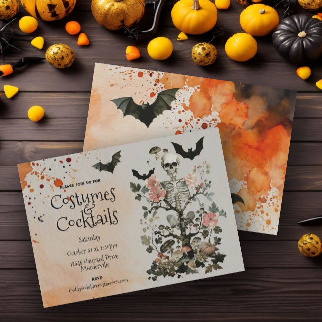 Halloween Haunted Forest Costume Party Invitation (Creator Uploaded)