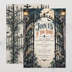 Halloween Haunted Gate Party Invitation