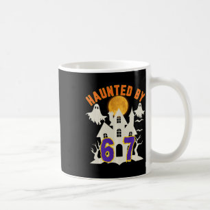 Halloween Haunted Ghost 67 Six Seven Meme Coffee Mug