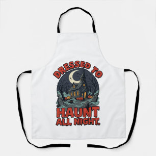 Halloween Haunted Graveyard Costume Night Apron