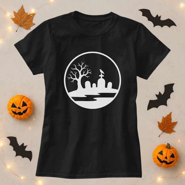 Halloween Haunted Graveyard  T-Shirt (Creator Uploaded)