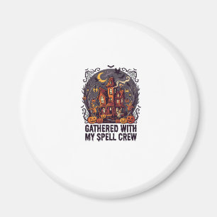 Halloween Haunted Harvest Gathering Magnet