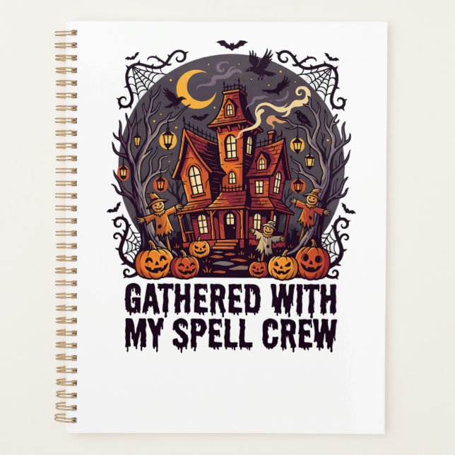 Halloween Haunted Harvest Gathering Planner (Front)