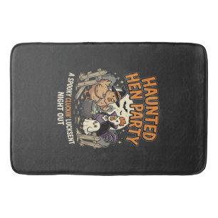 Halloween Haunted Hen Party Bath Mat