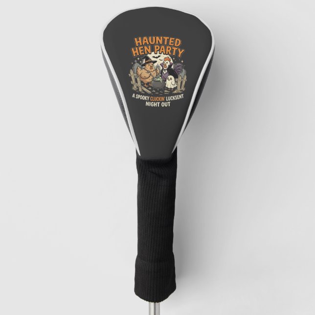 Halloween Haunted Hen Party Golf Head Cover (Front)