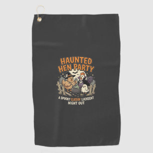 Halloween Haunted Hen Party Golf Towel