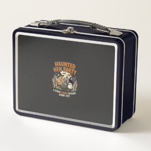 Halloween Haunted Hen Party Metal Lunch Box