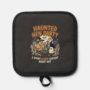 Halloween Haunted Hen Party Pot Holder