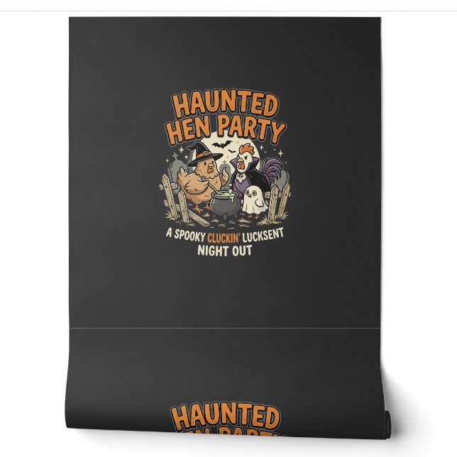 Halloween Haunted Hen Party Wallpaper (Unrolling)