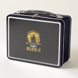Halloween Haunted House Believe It Design_1 Metal Lunch Box