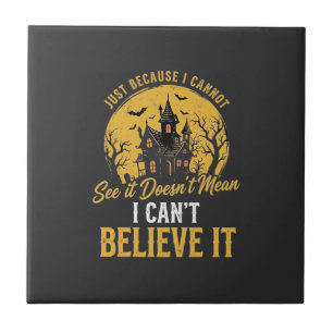 Halloween Haunted House Believe It Design_1 Tile