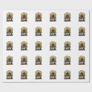 Halloween Haunted House Cant Believe It Vintage Wrapping Paper