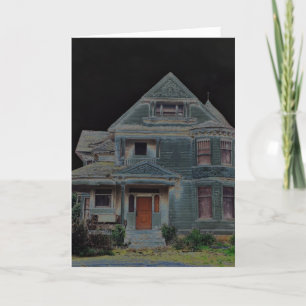 Halloween-Haunted House Card