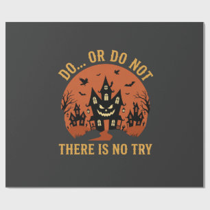 Halloween Haunted House Do Or Do Not Wrapping Paper
