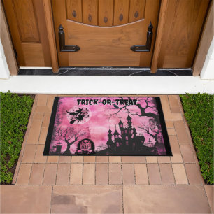 Halloween Haunted House Doormat