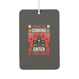 Halloween Haunted House Enter If You Dare Car Air Freshener