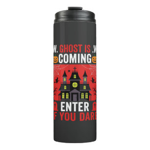 Halloween Haunted House Enter If You Dare Thermal Tumbler