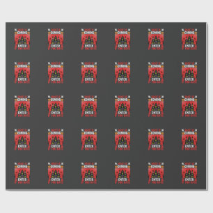 Halloween Haunted House Enter If You Dare Wrapping Paper
