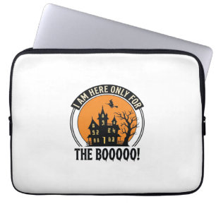Halloween Haunted House Funny Boo Vintage_1 Laptop Sleeve