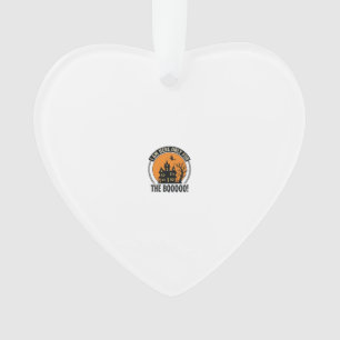 Halloween Haunted House Funny Boo Vintage_1 Ornament