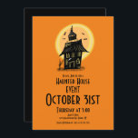 Halloween Haunted House Hand Drawn Design  Invitation<br><div class="desc">Halloween Haunted House Party Invitations</div>