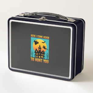 Halloween Haunted House Hanging With My Witches Metal Lunch Box