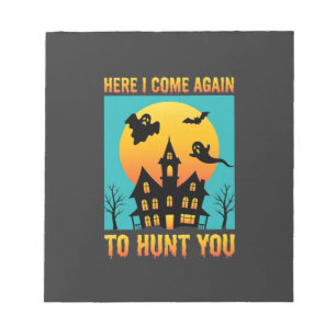 Halloween Haunted House Hanging With My Witches Notepad