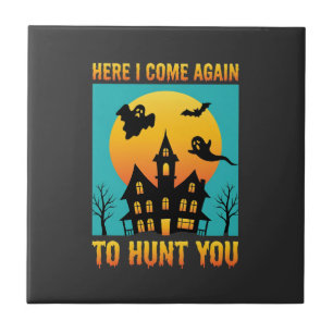 Halloween Haunted House Hanging With My Witches Tile