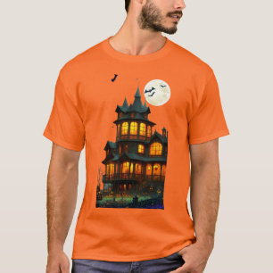 Halloween Haunted House Holiday T-Shirt