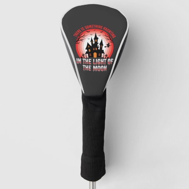Halloween Haunted House Moonlight Witch Golf Head Cover (Front)