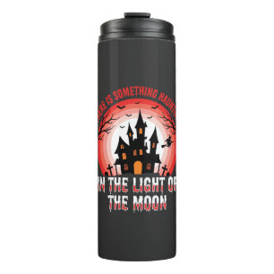 Halloween Haunted House Moonlight Witch Thermal Tumbler
