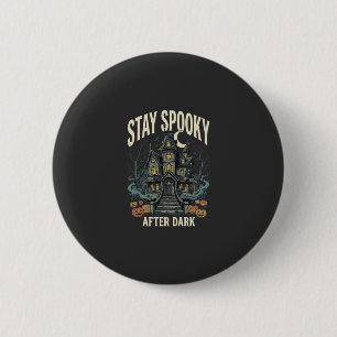 Halloween Haunted House Night 6 Cm Round Badge