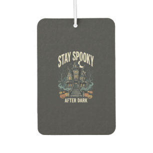 Halloween Haunted House Night Car Air Freshener