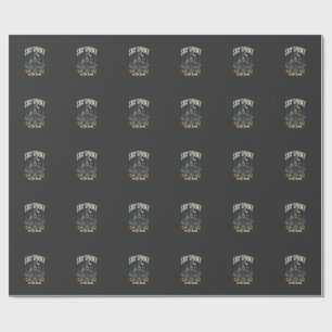 Halloween Haunted House Night Wrapping Paper