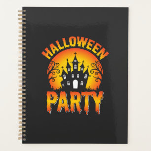 Halloween Haunted House Party Vector Planner