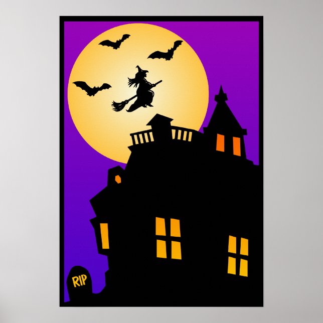Halloween Haunted House Poster (Front)