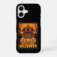 Halloween Haunted House Pumpkin Illustration