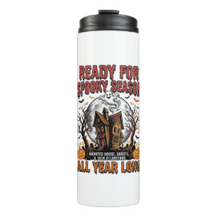 Halloween Haunted House Ready for Spooky Season Te Thermal Tumbler
