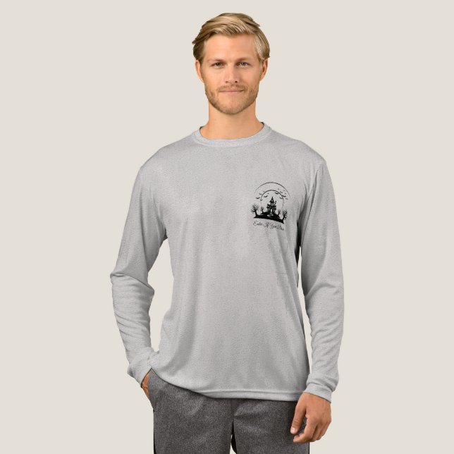 Halloween Haunted House Shirt – Funny & Spooky Gra (Full Front)