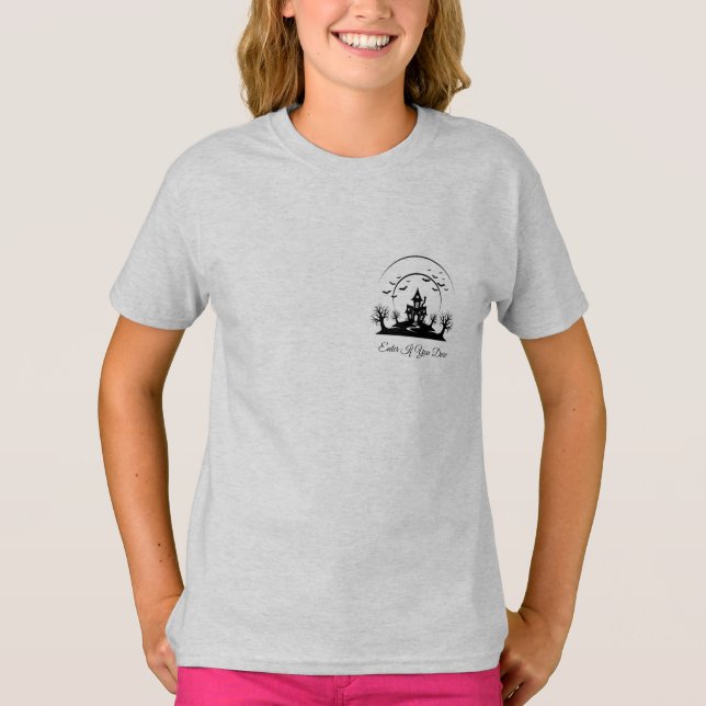 Halloween Haunted House Shirt – Funny & Spooky Gra (Front)