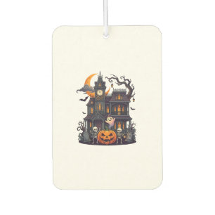 Halloween Haunted House Skeletons Pumpkin Ghost Cr Car Air Freshener